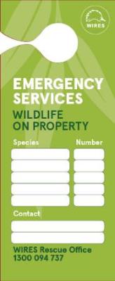 Download - WIRE0069 - Emergency - Wildlife on Property Door Hanger PDF