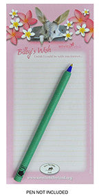 Bilby's Wish Pink DL Notepad